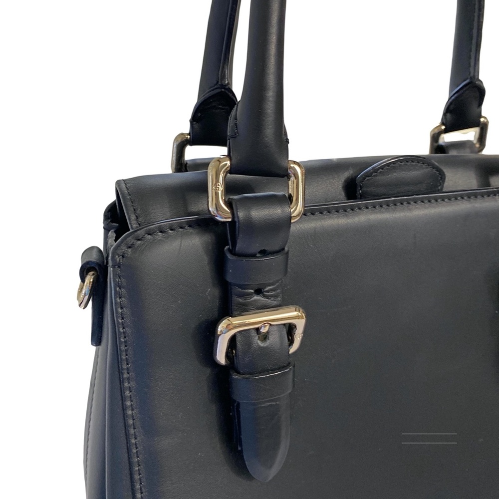 Giorgio Armani Black Calfskin Handbag EUC - Picture 6 of 16